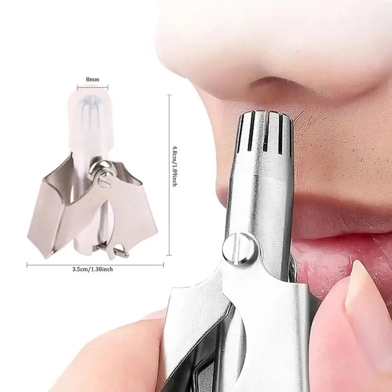 Manual Stainless Steel Nose Hair Trimmer