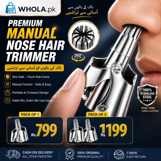 Manual Stainless Steel Nose Hair Trimmer