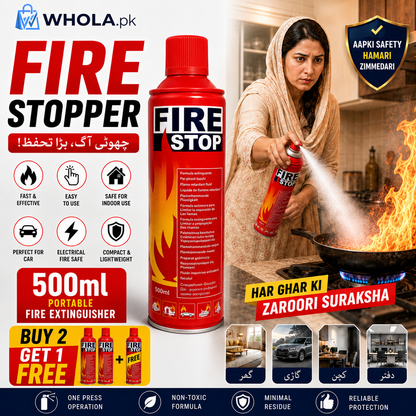 🧯 Fire Stopper Pro – Emergency Fire Extinguisher 500ml