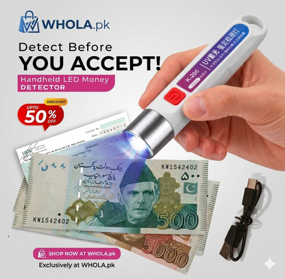 Handheld LED Fake Money Detector