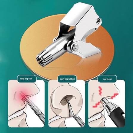 Manual Stainless Steel Nose Hair Trimmer