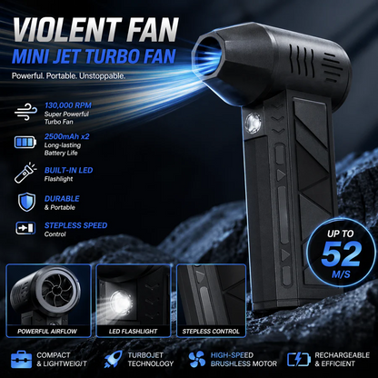 Mini Jet Turbo Fan Blower – Powerful Portable Air Blaster