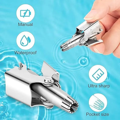 Manual Stainless Steel Nose Hair Trimmer | Buy 1 Get 1 FREE 🎁