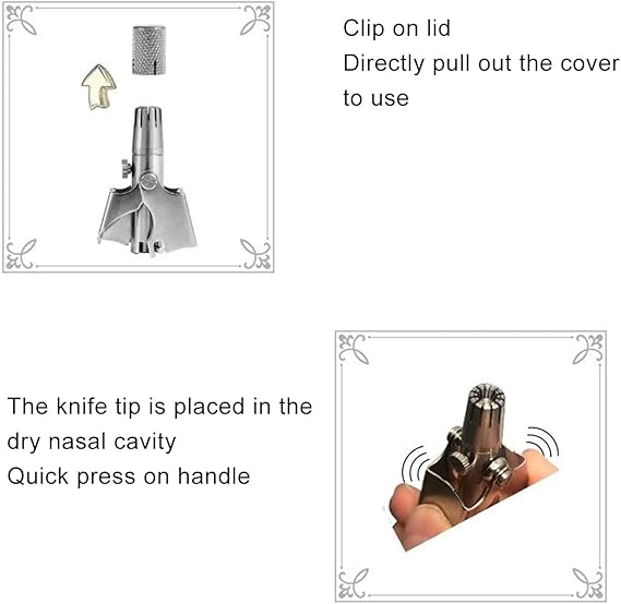 Manual Stainless Steel Nose Hair Trimmer | Buy 1 Get 1 FREE 🎁