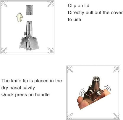 Manual Stainless Steel Nose Hair Trimmer | Buy 1 Get 1 FREE 🎁